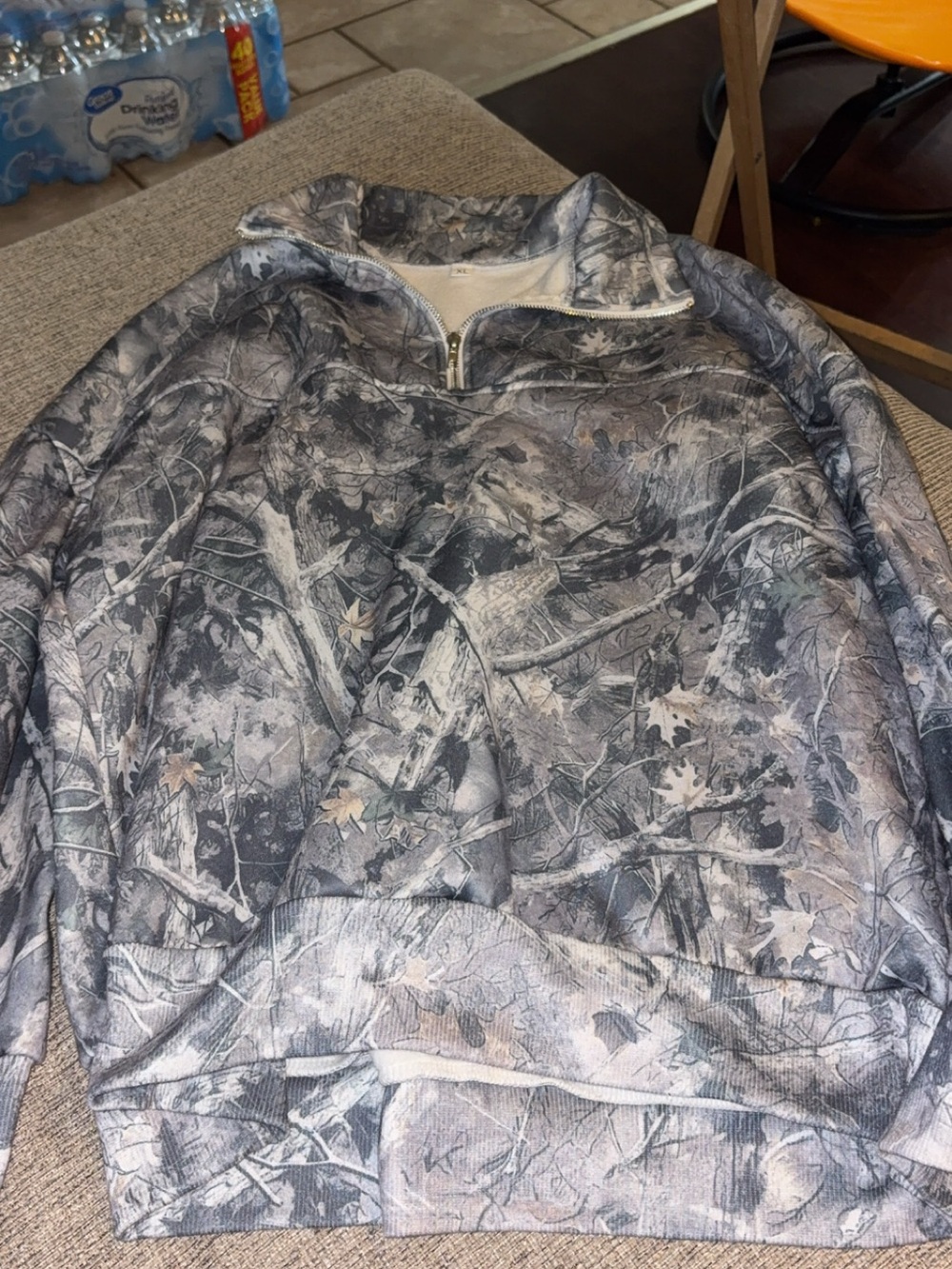 Blue Camo Half Zip